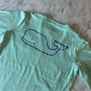 VINEYARD VINES Kids' Whale Graphic Long-Sleeve Pocket Tee - Youth Medium